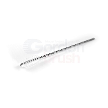 GORDON BRUSH 3/8" Diameter Nylon Fill Spiral Thread Cleaning Brush with cut end TCN-3/8G-12
